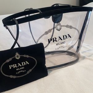 Prada Plexi clear tote bag